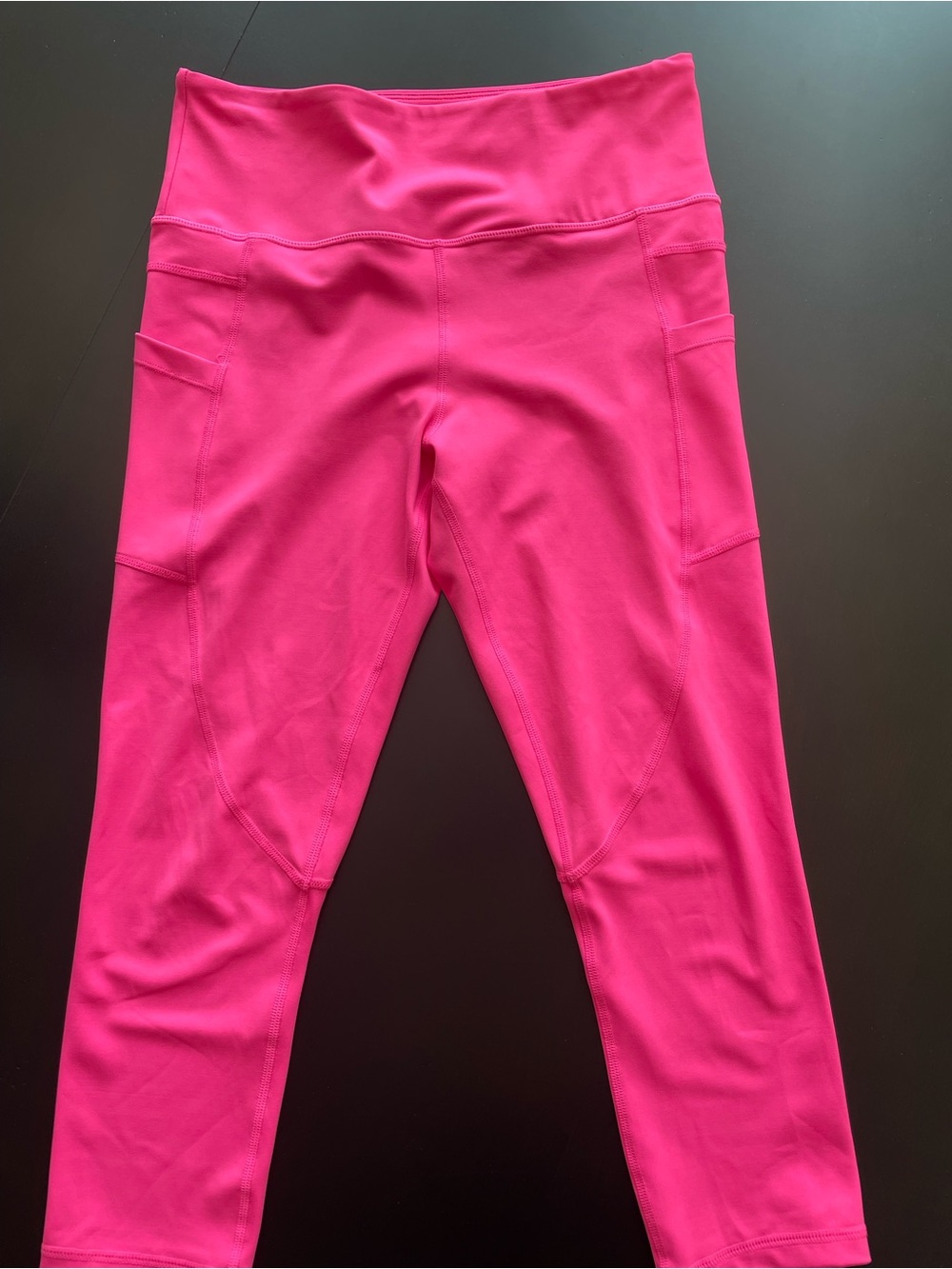 ZYIA Hot Pink Pocket Light n Tight Hi-rise Capri